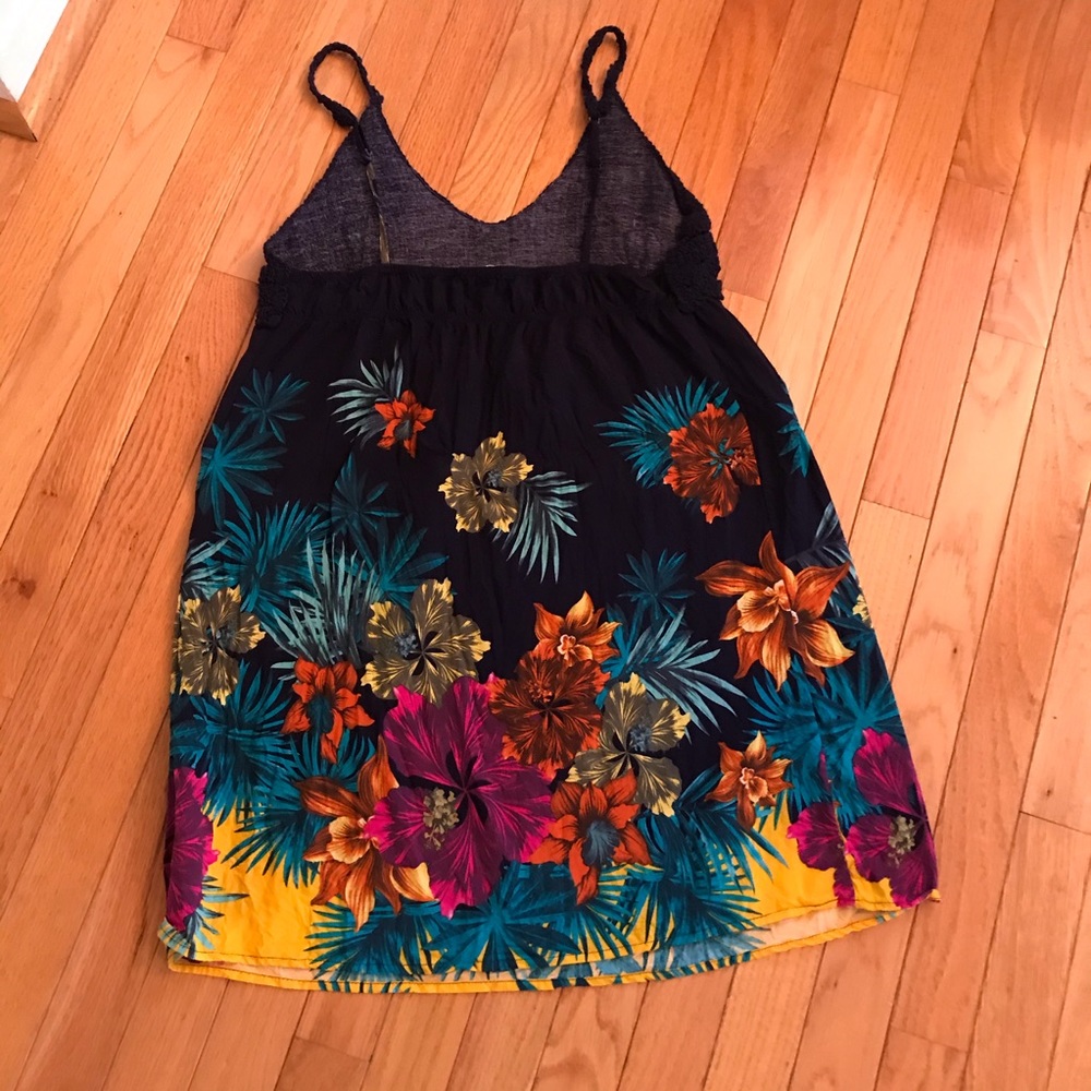 Ganji LA Navy Floral crochet-top dress - Picture 5 of 6